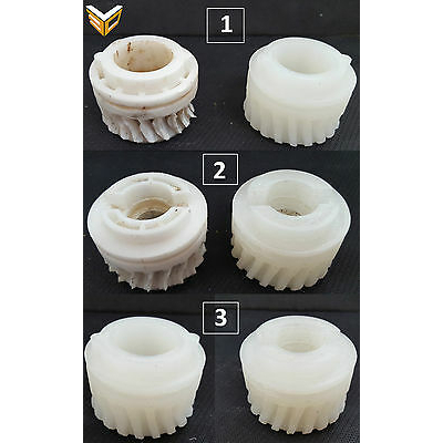 Coppia ingranaggi nylon per stendipizza sfogliatrice Fimar Pizza Gr...