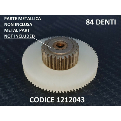 Ingranaggio ruota dentata 84 denti per motoriduttore granitore codi...