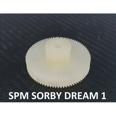 Primo ingranaggio ruota dentata in nylon per granitore SPM Mod. Sor...