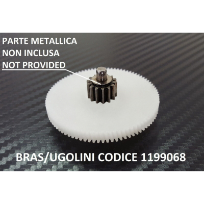 Prima ruota dentata per motoriduttore granitore Bras Quark 1 Codice...