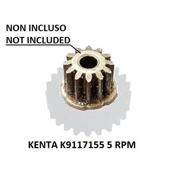 Ingranaggio rinforzato nylon motoriduttore stufa a pellet Kenta K9117155 5 rpm