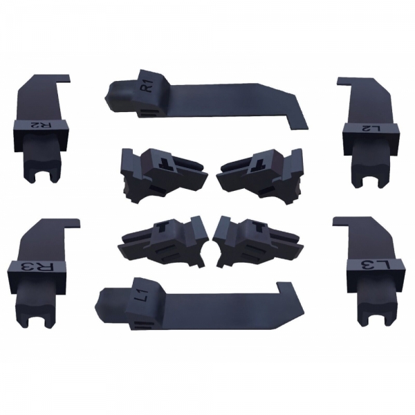 Kit riparazione 4 guide L+R per capote Fiat 500 Cabrio Fiat 500C (1...